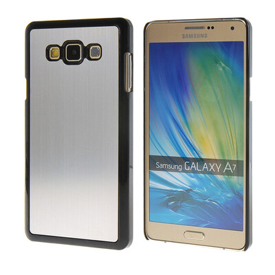 

MOONCASE Fashion Brushed Aluminium Metal Hard Case Cover for Samsung Galaxy A7 Silver