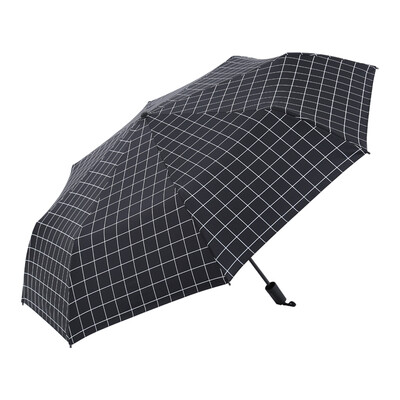 

Midea MAYDU simple lattice umbrella black plastic sunscreen anti-UV sun umbrella tri-fold umbrella unisex M3337 black