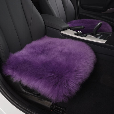 

Universal 100 Australian Pure Natural Wool Seat Cover12 Colors Winter Car Cushion 1 Whole Sheep Skin Seat Cushion Auto WSC_05