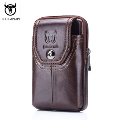 

BULL CAPTAIN 2018 MEN'S кожаный ремешок WAIST сумка военный Fanny molle маленький денежный телефон WAIST PACK bum pouch PURSE 007