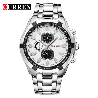 

TopBrand HOT2016 CURREN Mens Quartz Watches Analog Military Military Watch Waterproof Men Watches Men Watches Mens Sports8023