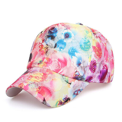 

Guttavalli Vintage Rose Flowres Cotton LBaseball Caps Women Sunhats Lace Floral Popular Sunscreen Men Outdoors Adjustable Soft Hat