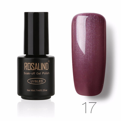

ROSALIND Gel 1 Black Bottle 7ML Pure Color 58 Colors 01-58 Gel Nail Polish Soak Off Nail Art Semi-Premanent UV LED Gel Lacquer