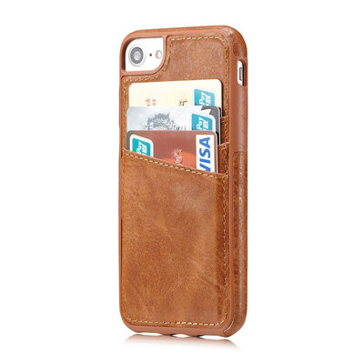 

IphoneX retrobusiness card shatter-resistant leather phonecase iphone78plus