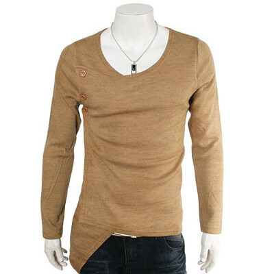 

Zogaa New Men's T-Shirt Casual Round Collar