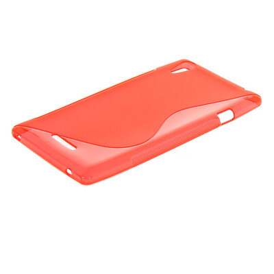 

MOONCASE S-Line Soft Flexible Silicone Gel TPU Skin Shell Back чехол для Sony Xperia T3 D5103 D5106 Red