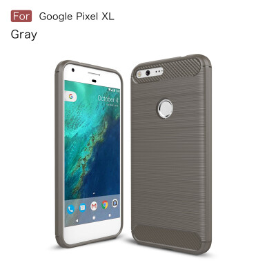 

Goowiiz Phone Case For Google PixelPixel  Fashion Slim Carbon Fiber TPU Soft Silicone Prevent falling