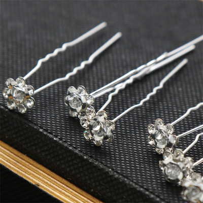 

20Pcs Fashion Crystal Pearl Wedding Hair Pins Flower Bridal Hairpins Bridesmaid Hair Clips Hair Accessories For Women Barrettes