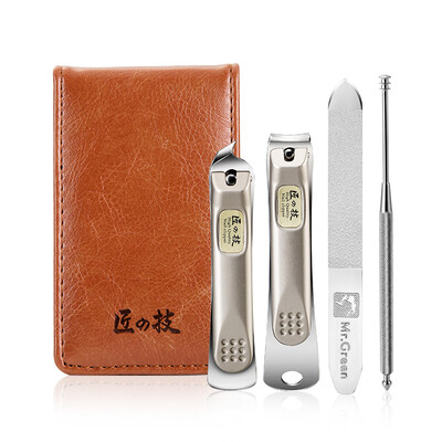 

Craftsmanship SkillGreen -6104 Nail Clipper Set Nail Clipper Nail Clipper Nail Tips Ear Spoon Ear Tool 4 Piece Set