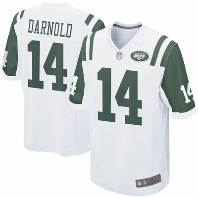 

Mens New York Jets Sam Darnold Nike White 2018 NFL Draft Pick Game Jersey