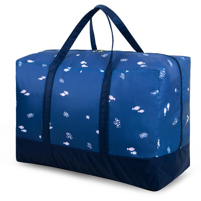 

Jingtang Oxford cloth quilt storage bag Clothes&clothes storage bag sorting bag duffel bag travel storage bag storage bag deep sea small fish extra large