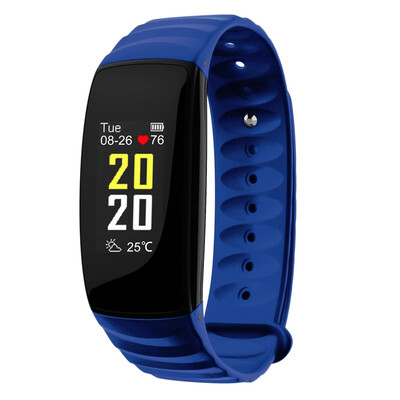 

2018 IP67 Waterproof Smart Band Color Wristband Heart Rate Monitor Weather Display sprot Watch men women smart Bracelet