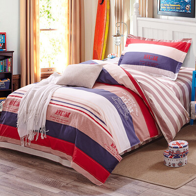 

Shengwei Bedding Set Cotton Print Three-piece Cotton Bed Sheets Single Student Dormitory Suite Carlo Time 12m Bed