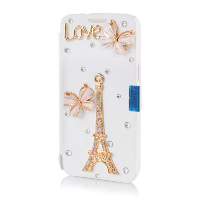 

MOONCASE Luxury Flower Crystal Leather Side Flip Wallet Pouch Case Cover for Samsung Galaxy Express 2 G3815