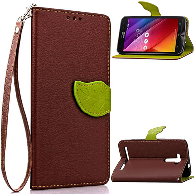 

MOONCASE [Leaves Magnetic] Flip Leather Wallet Card Pouch Bracket Stand Back Case Cover for ASUS ZenFone 2 Laser ZE550KL 5.5
