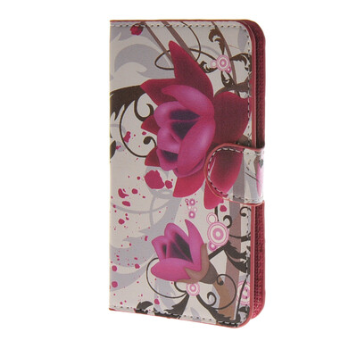 

MOONCASE Flower style Leather Wallet Flip Card Slot Stand Pouch чехол для HTC Desire 620 A03