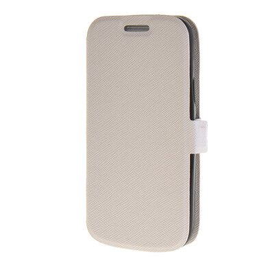 

MOONCASE Slim Leather Side Flip Bracket чехол для Samsung Galaxy S4 Mini i9190 White