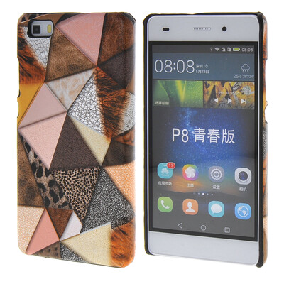 

MOONCASE Personality style Hard Rubber Shell Back Case Cover for Huawei Ascend P8 Lite Yellow