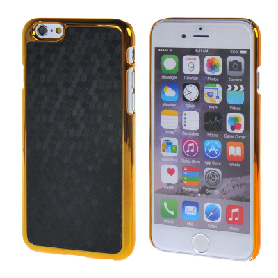 

MOONCASE Gold Chrome Scale films Style Hard Back Case Cover for Apple iPhone 6 Plus (5.5") Black