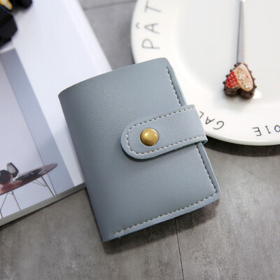 

British Style Ladies Students Trendy Retro Two-fold Car Sewing Small Wallet