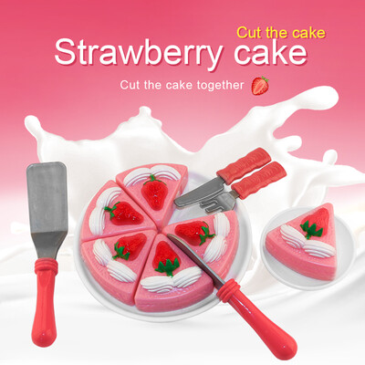 

BOOM LIGHT Pretend Play Food Set Simulation Strawberry Cake Set Of 12 PCS Basic Skills Development 500D-1