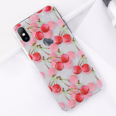 

Cartoon 3D White Clouds Phone Case For iPhone 6 7 8 plus X