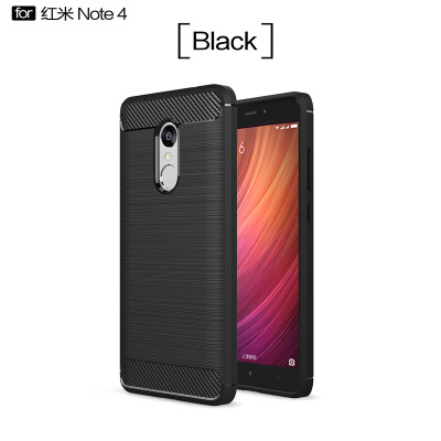 

Goowiiz Phone Case For Xiaomi Redmi Note 4Note 4X Fashion Slim Carbon Fiber TPU Soft Silicone Prevent falling