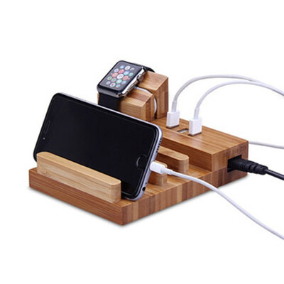 

USB Charging Ports Bracket Desktop Phone Holder Stand for Smartphone Watch samsung xiaomi huawei iPhone apple watch