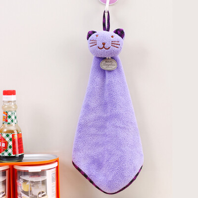 

Beisheusi cartoon towel coral cashmere hanging water towel