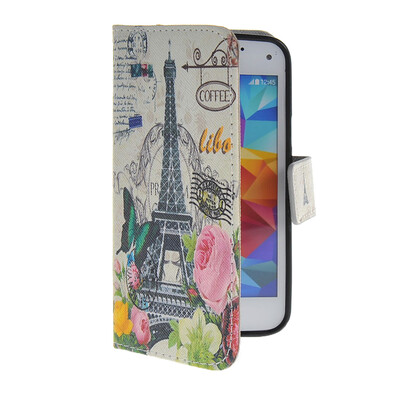

MOONCASE Pattern Style Leather Side Flip Wallet Card Slot Pouch Stand Shell Back ЧЕХОЛ ДЛЯ Samsung Galaxy S5 Mini