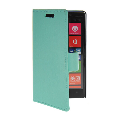 

MOONCASE Slim Leather Side Flip Wallet Card Slot Pouch Stand Shell Back ЧЕХОЛ ДЛЯ Nokia Lumia 930 Green