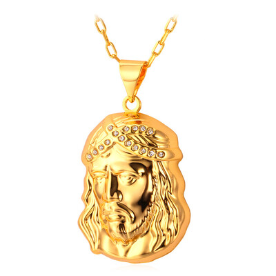 

статуя христа - искупителя pendant к 2015 году новая платина / 18k позолоченные унисекс женщин / мужчин украшения христиан иисус кусок кулон ожерелье