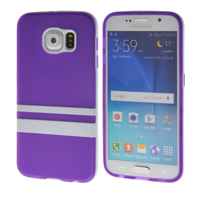 

MOONCASE Jelly color Soft Flexible Silicone Gel TPU Skin Shell Back Case Cover for Samsung Galaxy S6 Purple