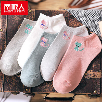 

Nanjiren 5 pairs of cotton stockings cat socks sports&leisure cotton socks