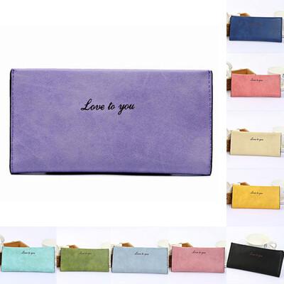 

New Woman Long Section Wallet Korean Leather Wallet Matte Bag Purses