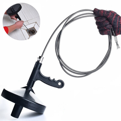

4  Practical Bendable Sewer Cleaner Hand Stainless Steel Wire Streak Dredge Pipe Cleaning Hair Tools Anti-clogging
