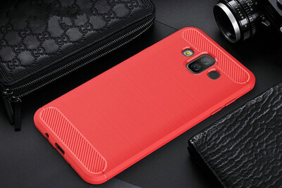 

WIERSS Shockproof phone case cover for Samsung Galaxy J7 Duo 2018 SM-J720F 55" Slim Armor case Back cover Etui Fundas Coque