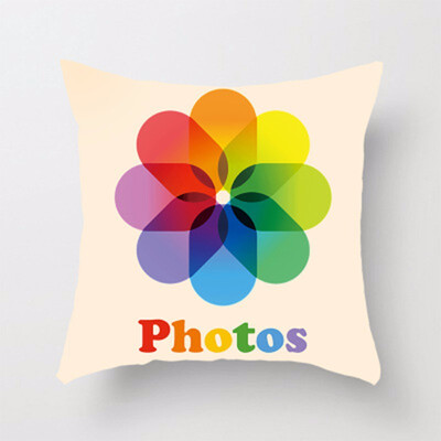 

Custom You Tube Cushion Cover Logo Wechat Snapchat Skype Viber Phone Instagram Decor Facebook Pillow Case For Office Accessories