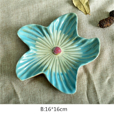 

Mediterranean ceramic crafts fruit plate ornaments small plates dish soap box Starfish sea shell conch porcelain figurines