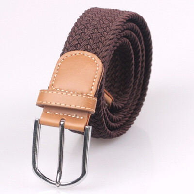

Men And Women Young Student Fashion Casual Weave Canvas Pin Buckle Belt