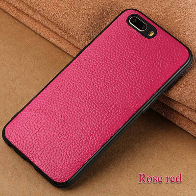 

Genuine Leather Phone Case For OPPO R9 Plus Case Litchi Texture Back Cover For R11 R11S Plus Case