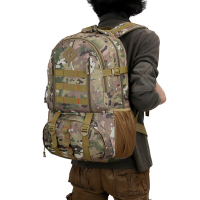 

New Outdoor Climbing Bag Travel Bag Male&Female Models Large Capacity 50L Camouflage Shoulder Bag
