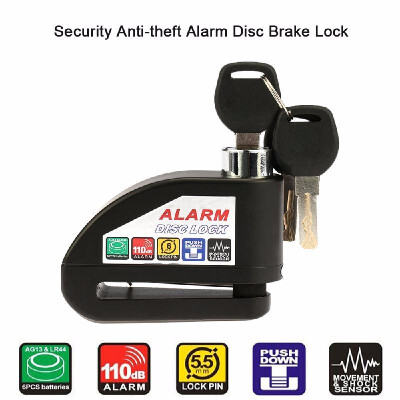 

Motorcycle Scooter Disc Brake Lock Security Anti-theft Alarm Lock key Green D4T3