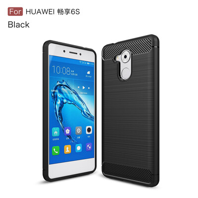 

Goowiiz Phone Case For Huawei Honor Enjoy 6S6C Fashion Slim Carbon Fiber TPU Soft Silicone