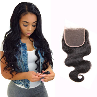 

WYF Virgin Hair Body Wave 4 Bundles with Closure Unprocessed Indian Virgin Human Hair