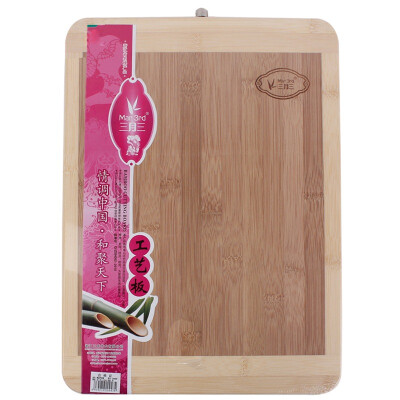 

March three bamboo chopping board cutting board fruit plate ZA3828 (38cm * 28cm * 2cm)