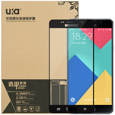 

Плюс отличный Samsung A5 / A5100 / A5108 полноэкранное полное покрытие облигационный стеклянная пленка / защитная пленка телефон черный