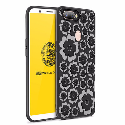 

Goowiiz Fashion Phone Case For OPPO R11S 3D Relief Flower Ultrathin Soft TPU Full Protection