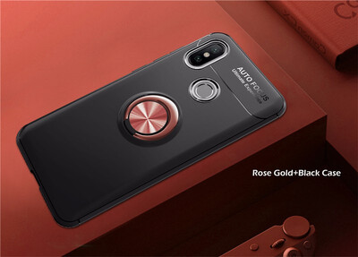

Goowiiz Phone Case For Xiaomi Redmi Note 55 ProS2 Luxury Metal Ring Magnetic Bracket TPU Shockproof Cooling