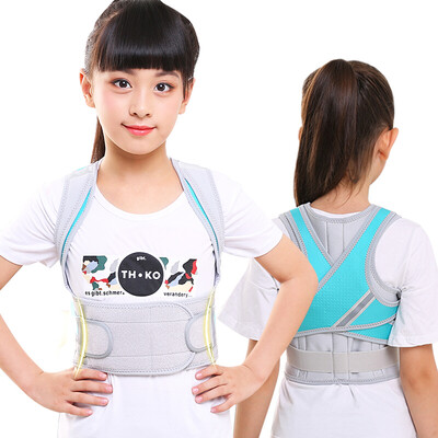 

Notai posture posture with hunchback posture waist back childrens student back pretty blue M